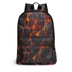 17 Inch Twill (PU) Leather School Backpack