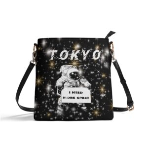 Women's PU Bucket Bag Shoulder TOKYO DISCOVERY CLUB Designer Bag By: HOYT E. TOITY